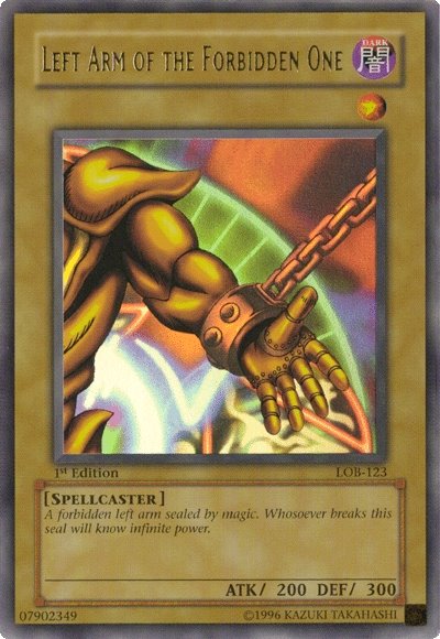 Left Arm of the Forbidden One [LOB-123] Ultra Rare | Gear Gaming Fayetteville