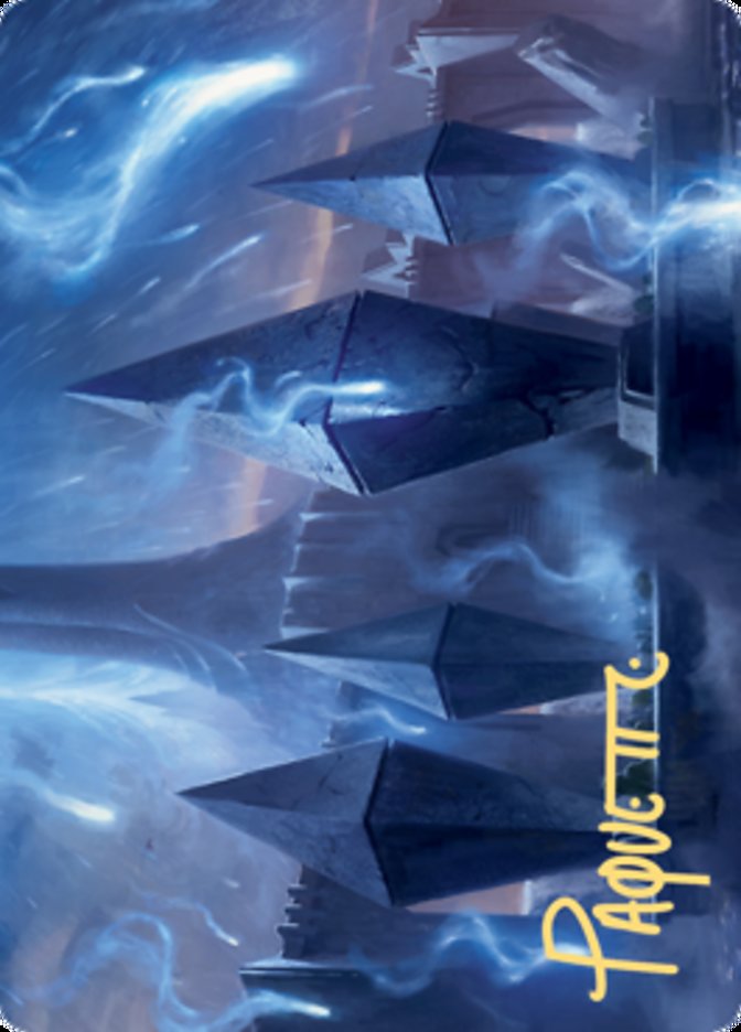 Sea Gate Restoration Art Card (Gold-Stamped Signature) [Zendikar Rising Art Series] | Gear Gaming Fayetteville