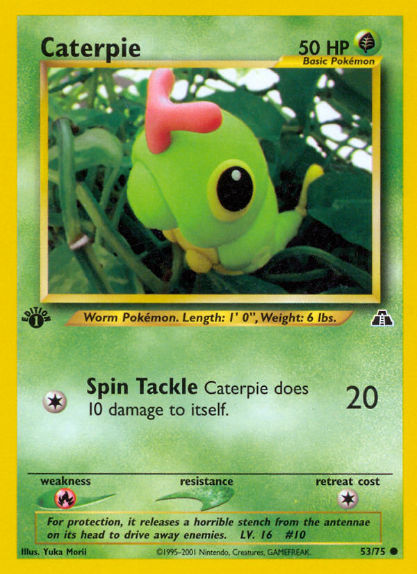 Caterpie (53/75) [Neo Discovery 1st Edition] | Gear Gaming Fayetteville