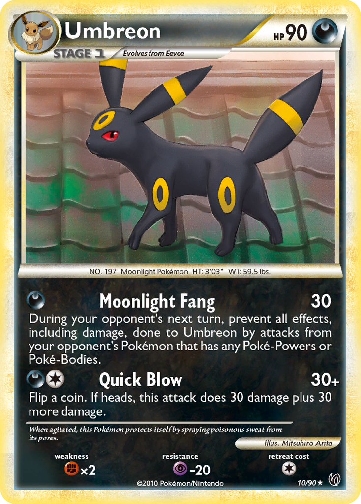 Umbreon (10/90) [HeartGold & SoulSilver: Undaunted] | Gear Gaming Fayetteville