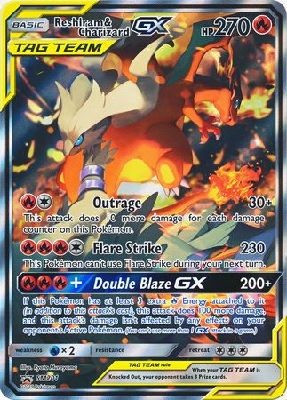 Reshiram & Charizard GX (SM201) (Jumbo Card) [Sun & Moon: Black Star Promos] | Gear Gaming Fayetteville