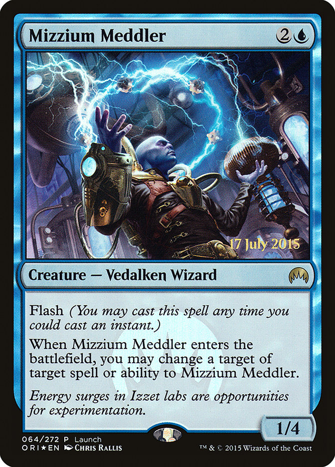 Mizzium Meddler (Launch) [Magic Origins Promos] | Gear Gaming Fayetteville