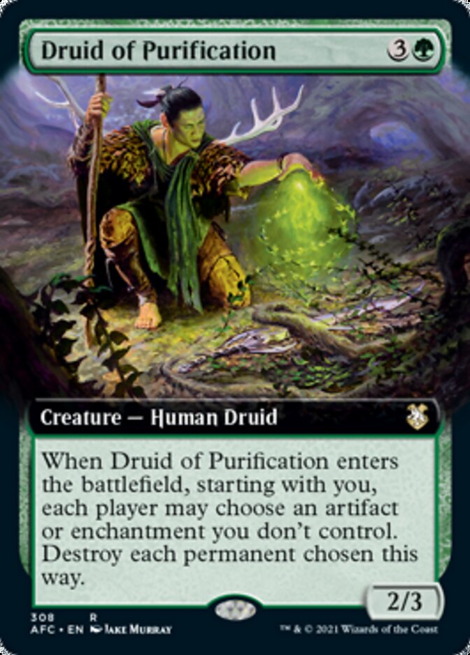 Druid of Purification (Extended Art) [Dungeons & Dragons: Adventures in the Forgotten Realms Commander] | Gear Gaming Fayetteville