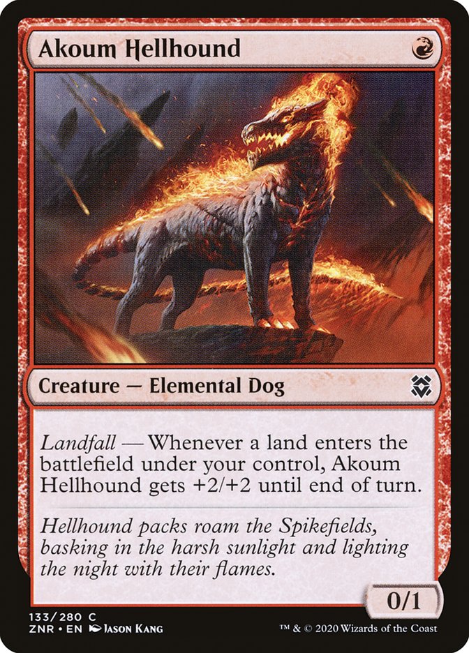 Akoum Hellhound [Zendikar Rising] | Gear Gaming Fayetteville