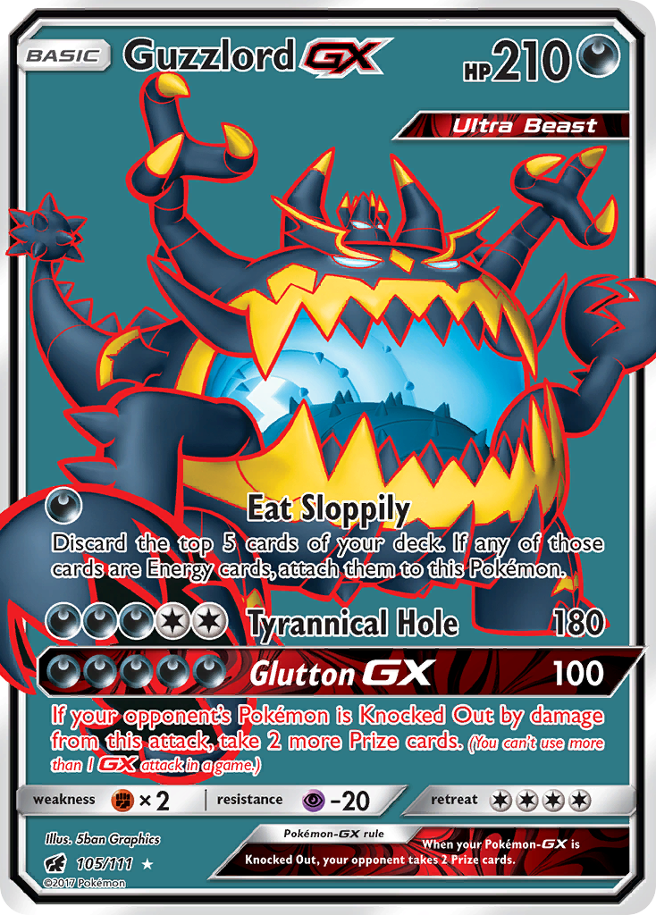 Guzzlord GX (105/111) [Sun & Moon: Crimson Invasion] | Gear Gaming Fayetteville