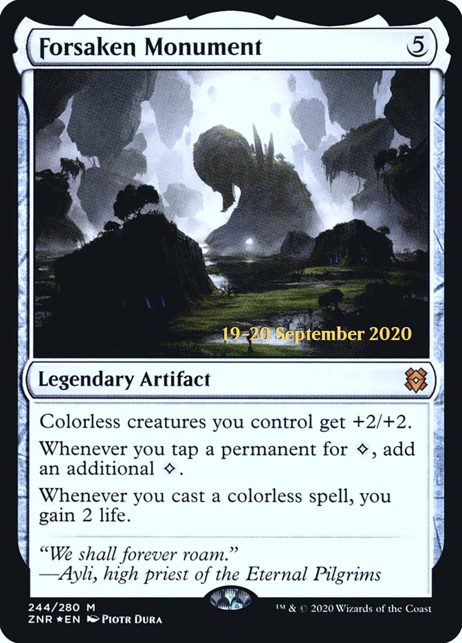 Forsaken Monument [Zendikar Rising Prerelease Promos] | Gear Gaming Fayetteville