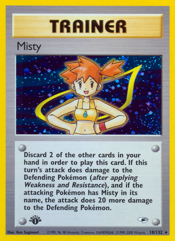 Misty (18/132) [Gym Heroes 1st Edition] | Gear Gaming Fayetteville