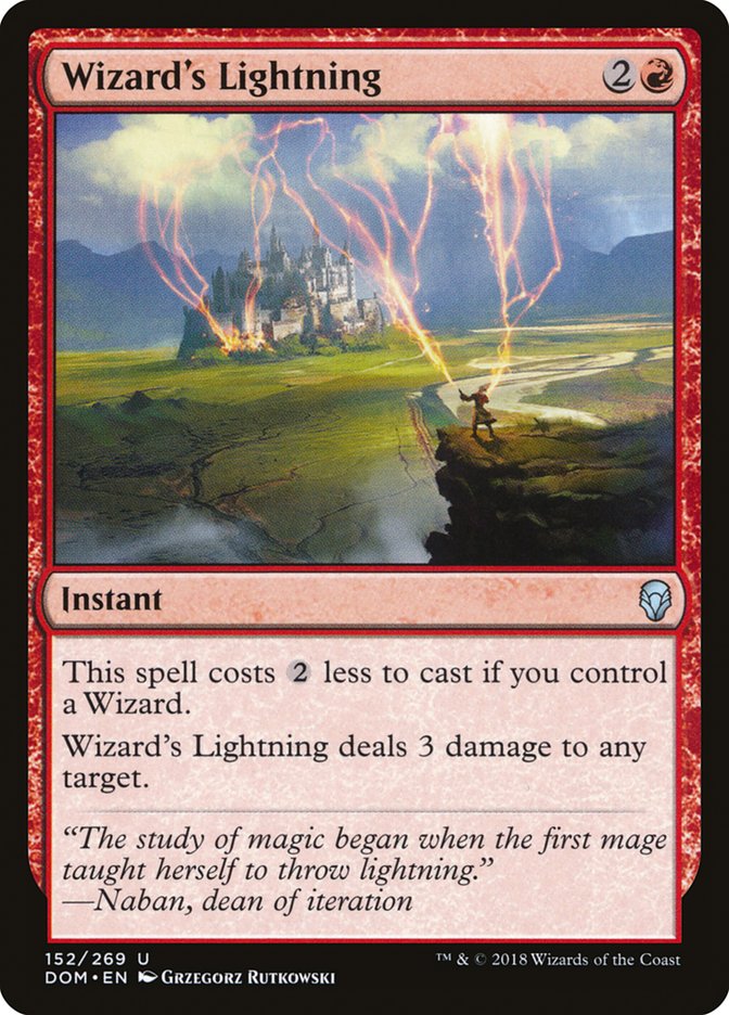 Wizard's Lightning [Dominaria] | Gear Gaming Fayetteville