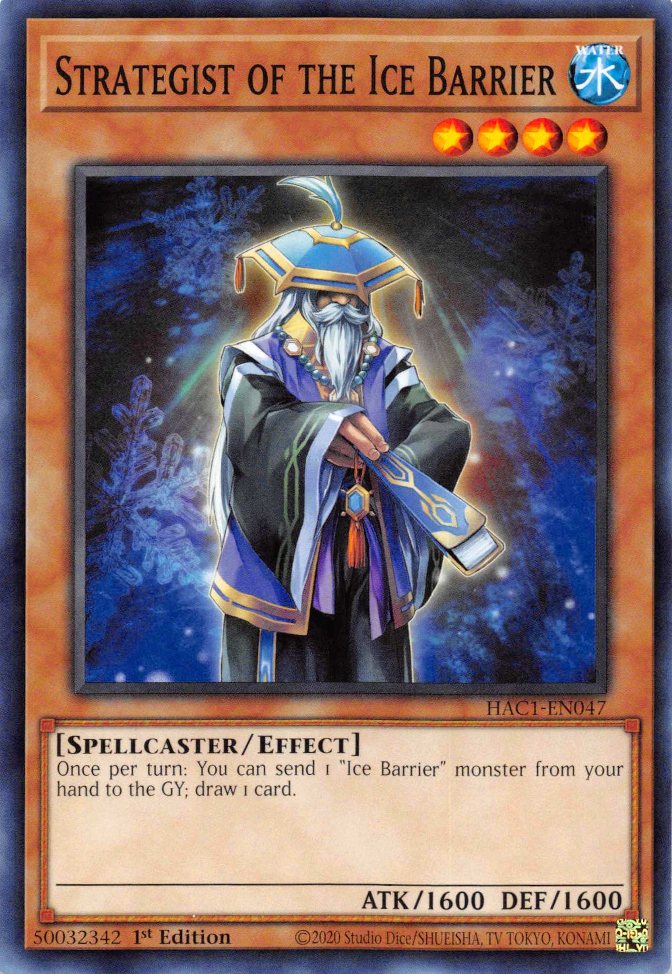 Strategist of the Ice Barrier (Duel Terminal) [HAC1-EN047] Parallel Rare | Gear Gaming Fayetteville