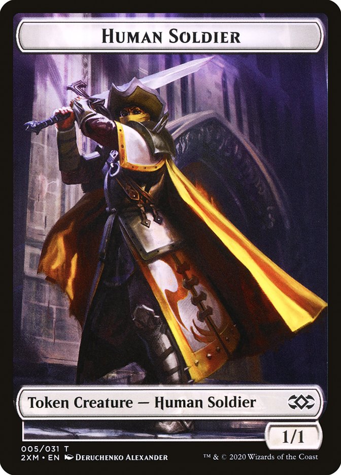 Human Soldier Token [Double Masters Tokens] | Gear Gaming Fayetteville