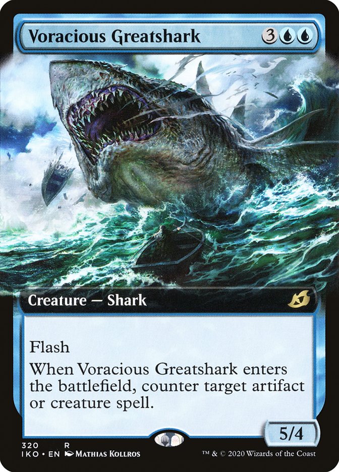 Voracious Greatshark (Extended Art) [Ikoria: Lair of Behemoths] | Gear Gaming Fayetteville