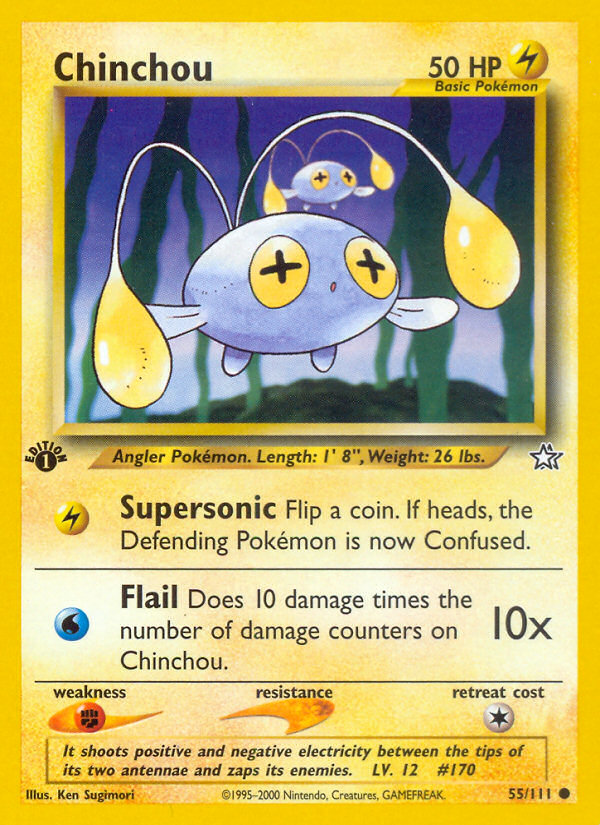 Chinchou (55/111) [Neo Genesis 1st Edition] | Gear Gaming Fayetteville