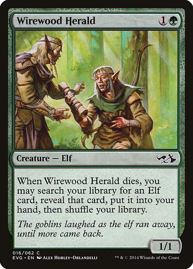 Wirewood Herald (Elves vs. Goblins) [Duel Decks Anthology] | Gear Gaming Fayetteville