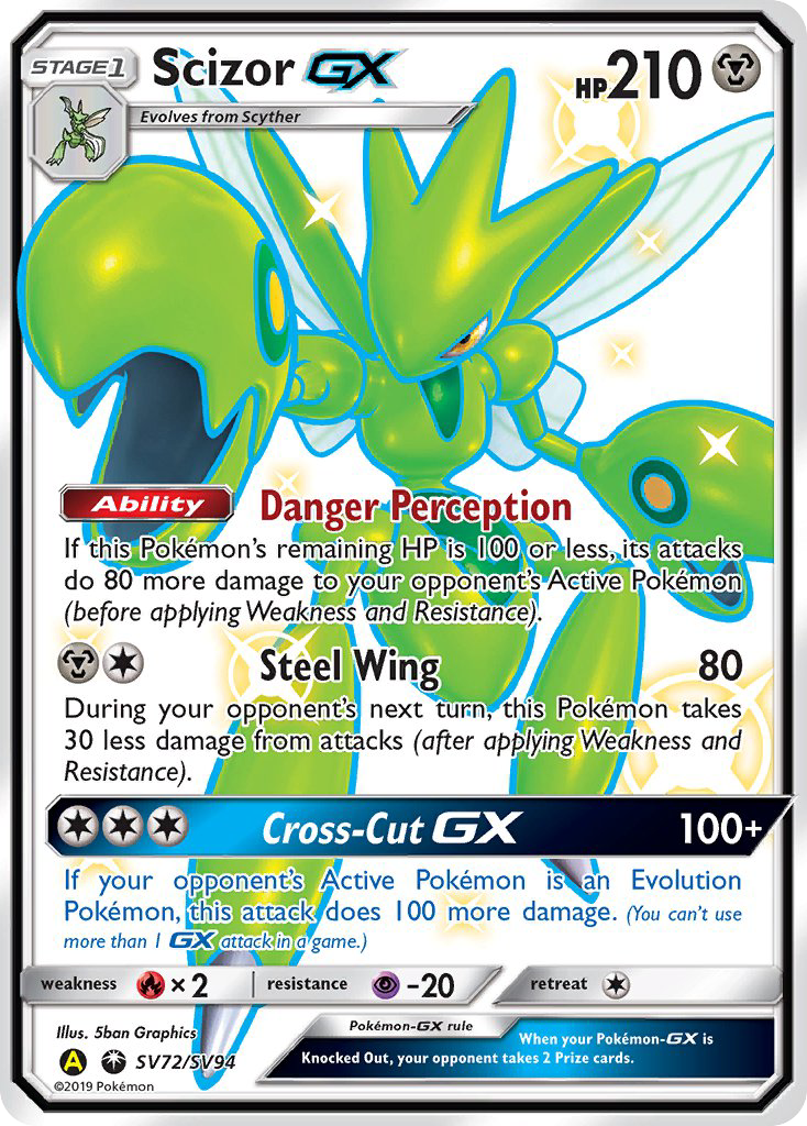 Scizor GX (SV72/SV94) [Sun & Moon: Hidden Fates - Shiny Vault] | Gear Gaming Fayetteville