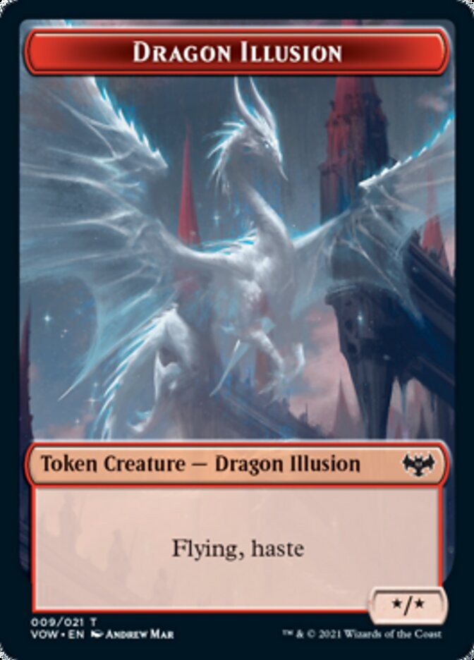 Dragon Illusion Token [Innistrad: Crimson Vow Tokens] | Gear Gaming Fayetteville