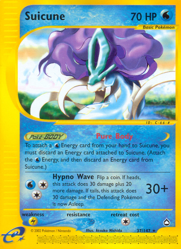 Suicune (37/147) [Aquapolis] | Gear Gaming Fayetteville