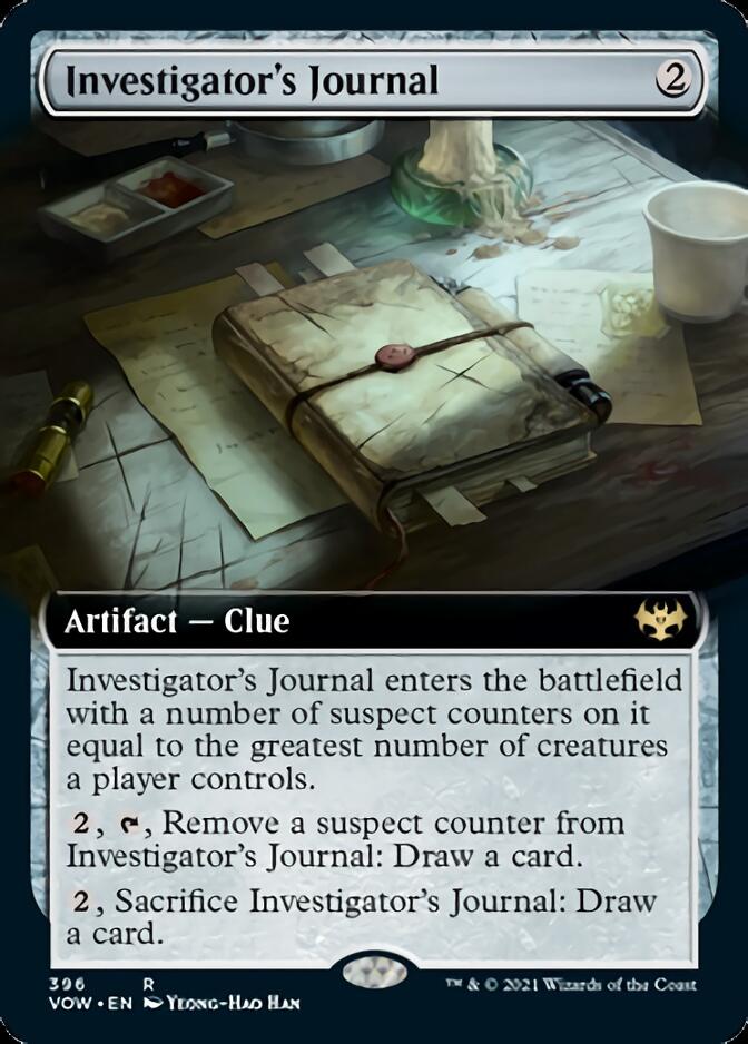 Investigator's Journal (Extended Art) [Innistrad: Crimson Vow] | Gear Gaming Fayetteville