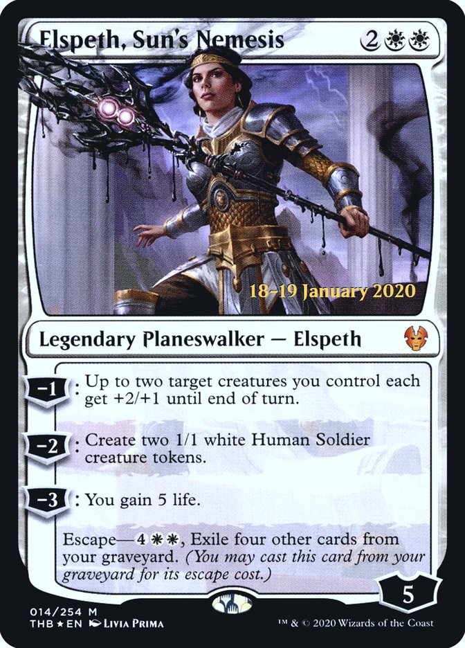 Elspeth, Sun's Nemesis [Theros Beyond Death Prerelease Promos] | Gear Gaming Fayetteville