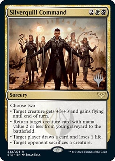 Silverquill Command (Promo Pack) [Strixhaven: School of Mages Promos] | Gear Gaming Fayetteville