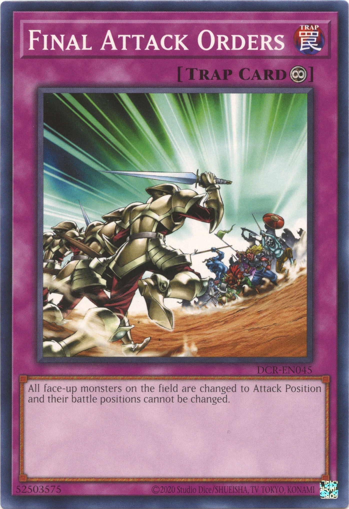 Final Attack Orders (25th Anniversary) [DCR-EN045] Common | Gear Gaming Fayetteville