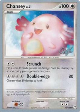 Chansey LV.31 (76/123) (Bliss Control - Paul Atanassov) [World Championships 2008] | Gear Gaming Fayetteville