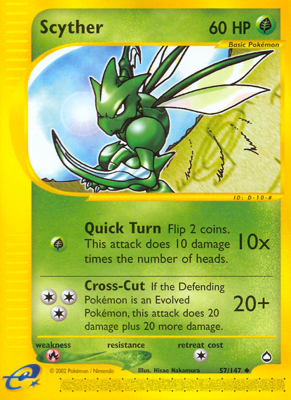 Scyther (57/147) [Aquapolis] | Gear Gaming Fayetteville