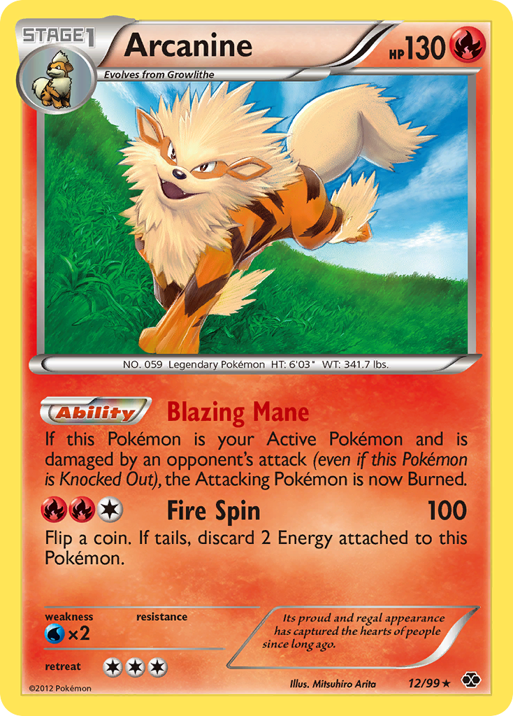 Arcanine (12/99) [Black & White: Next Destinies] | Gear Gaming Fayetteville