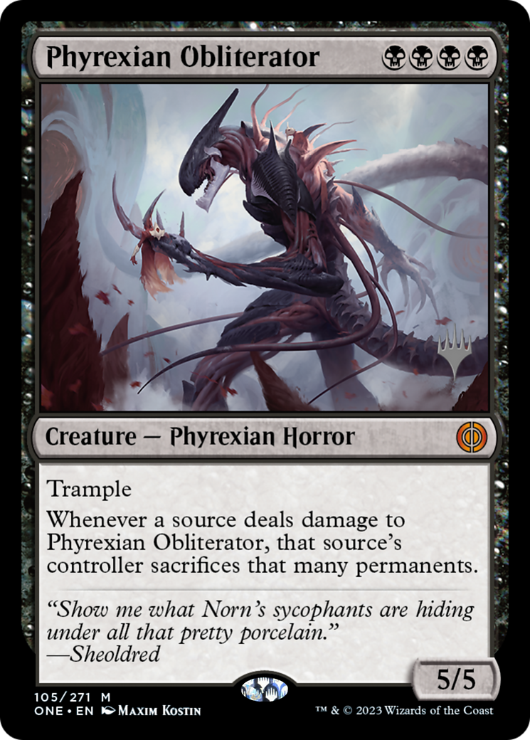 Phyrexian Obliterator (Promo Pack) [Phyrexia: All Will Be One Promos] | Gear Gaming Fayetteville