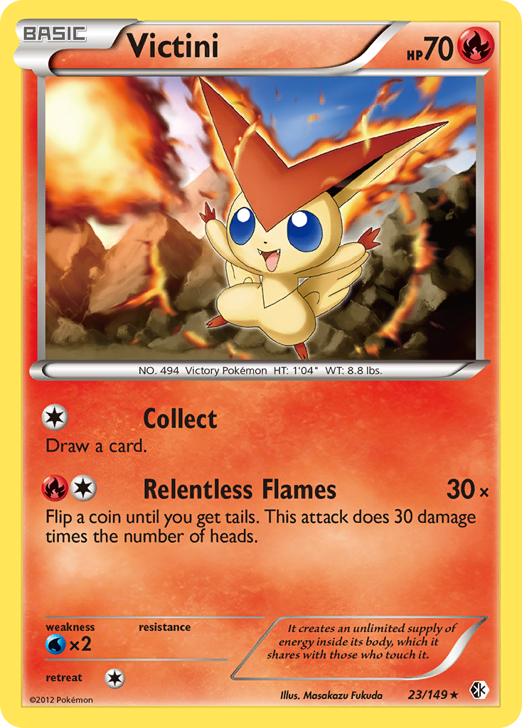 Victini (23/149) [Black & White: Boundaries Crossed] | Gear Gaming Fayetteville