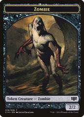 Horror // Zombie (016/036) Double-Sided Token [Commander 2014 Tokens] | Gear Gaming Fayetteville