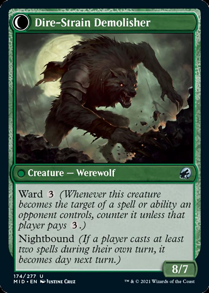 Burly Breaker // Dire-Strain Demolisher [Innistrad: Midnight Hunt] | Gear Gaming Fayetteville