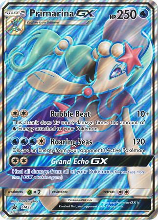 Primarina GX (SM39) (Jumbo Card) [Sun & Moon: Black Star Promos] | Gear Gaming Fayetteville