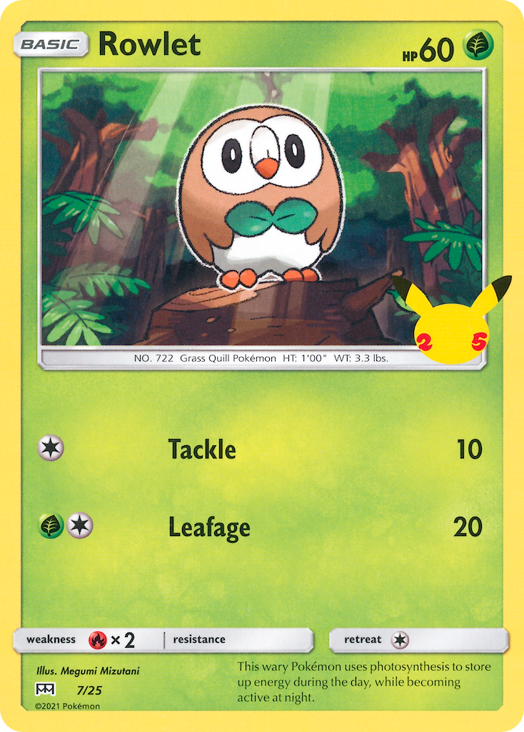 Rowlet (7/25) [McDonald's 25th Anniversary] | Gear Gaming Fayetteville