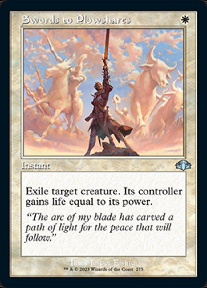Swords to Plowshares (Retro) [Dominaria Remastered] | Gear Gaming Fayetteville