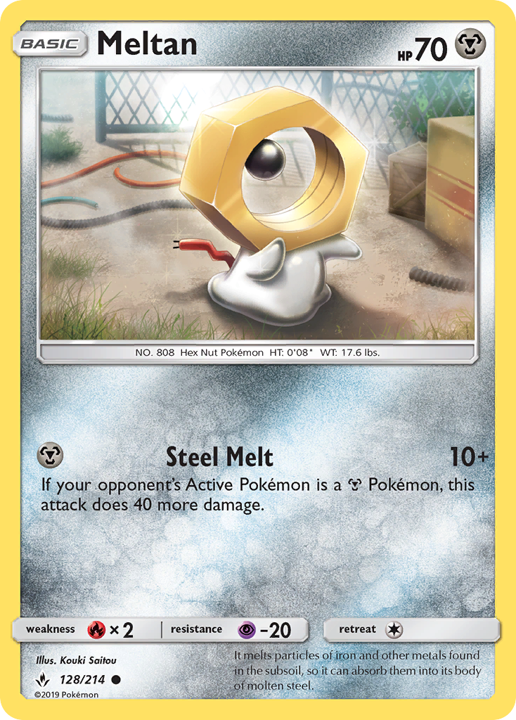 Meltan (128/214) [Sun & Moon: Unbroken Bonds] | Gear Gaming Fayetteville