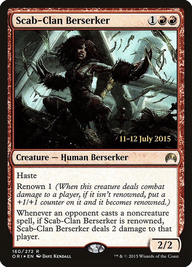 Scab-Clan Berserker [Magic Origins Prerelease Promos] | Gear Gaming Fayetteville