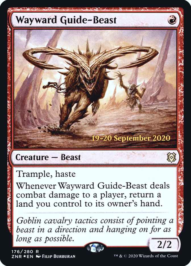 Wayward Guide-Beast [Zendikar Rising Prerelease Promos] | Gear Gaming Fayetteville