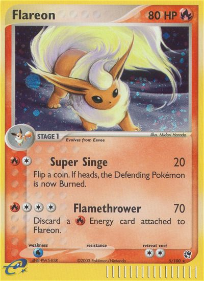 Flareon (5/100) [EX: Sandstorm] | Gear Gaming Fayetteville