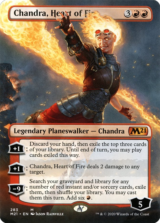 Chandra, Heart of Fire (Borderless) [Core Set 2021] | Gear Gaming Fayetteville