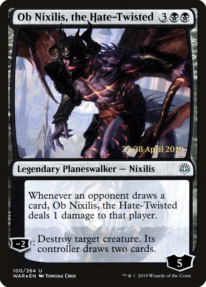 Ob Nixilis, the Hate-Twisted [War of the Spark Prerelease Promos] | Gear Gaming Fayetteville