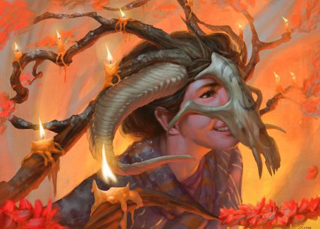 Hedgewitch's Mask Art Card [Innistrad: Midnight Hunt Art Series] | Gear Gaming Fayetteville