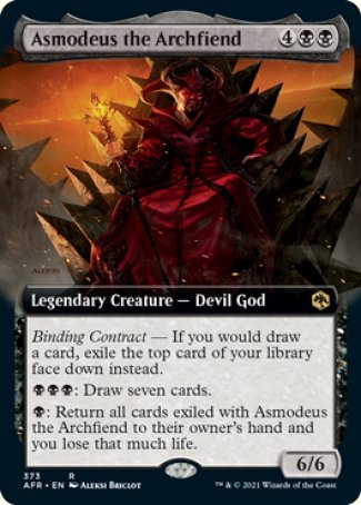 Asmodeus the Archfiend (Extended Art) [Dungeons & Dragons: Adventures in the Forgotten Realms] | Gear Gaming Fayetteville