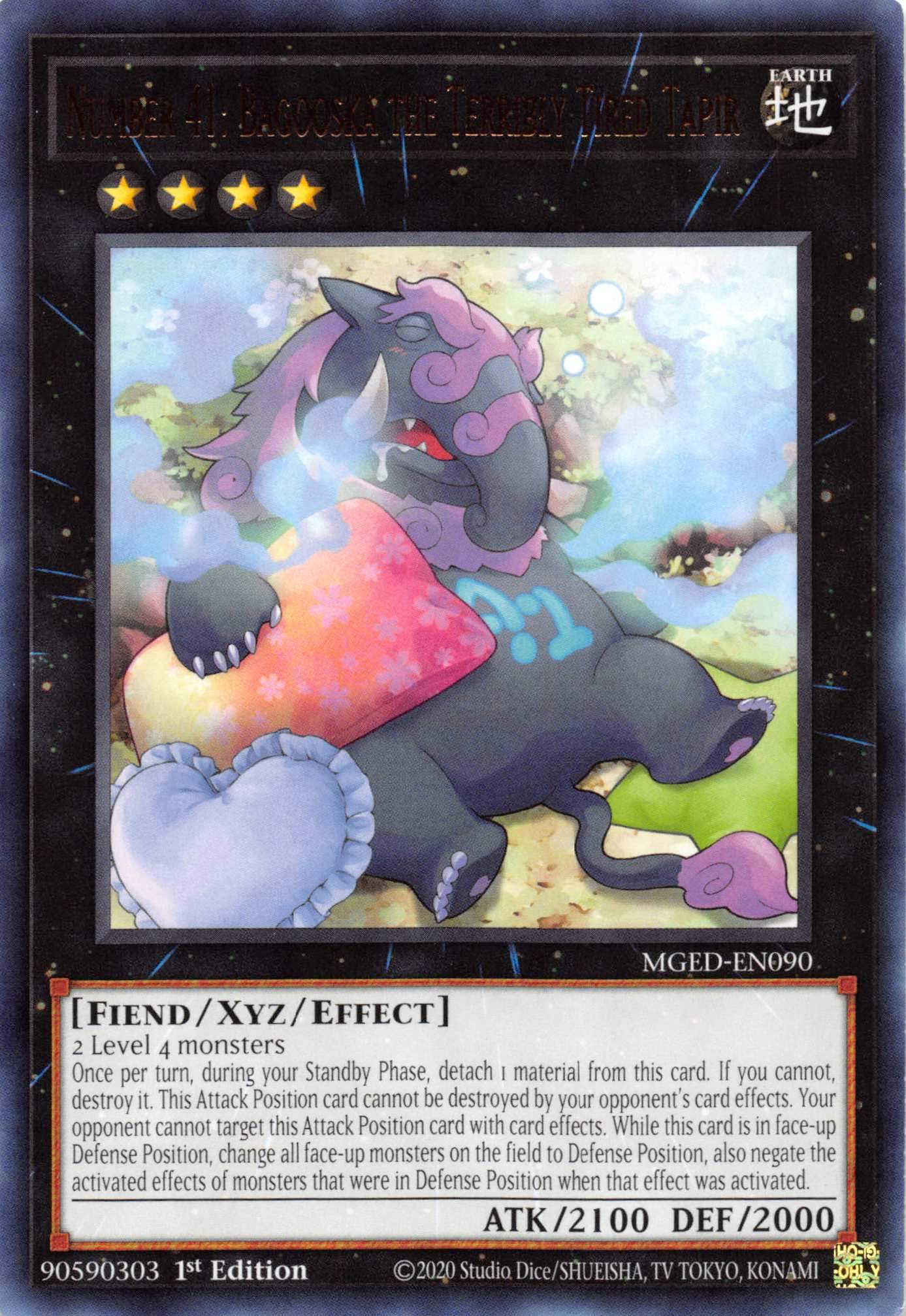 Number 41: Bagooska the Terribly Tired Tapir [MGED-EN090] Rare | Gear Gaming Fayetteville