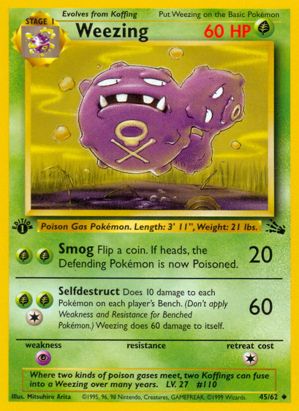 Weezing (45/62) [Fossil 1st Edition] | Gear Gaming Fayetteville