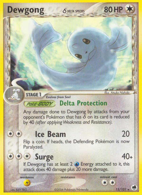 Dewgong (15/101) (Delta Species) [EX: Dragon Frontiers] | Gear Gaming Fayetteville