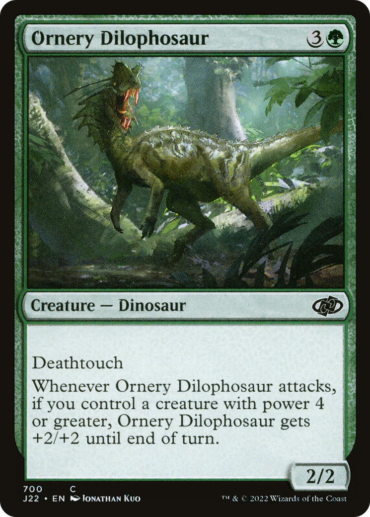 Ornery Dilophosaur [Jumpstart 2022] | Gear Gaming Fayetteville