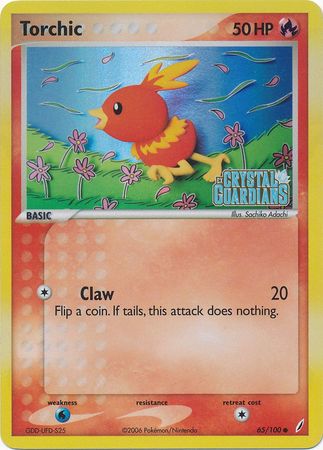 Torchic (65/100) (Stamped) [EX: Crystal Guardians] | Gear Gaming Fayetteville