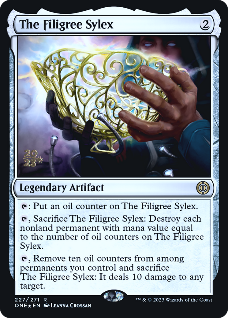 The Filigree Sylex [Phyrexia: All Will Be One Prerelease Promos] | Gear Gaming Fayetteville