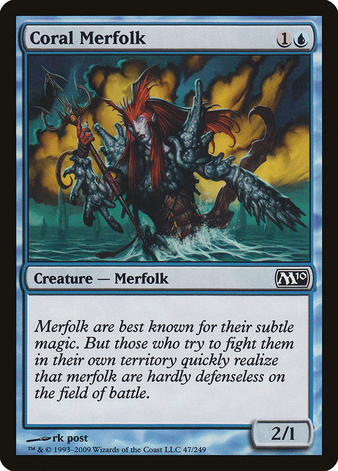 Coral Merfolk [Magic 2010] | Gear Gaming Fayetteville