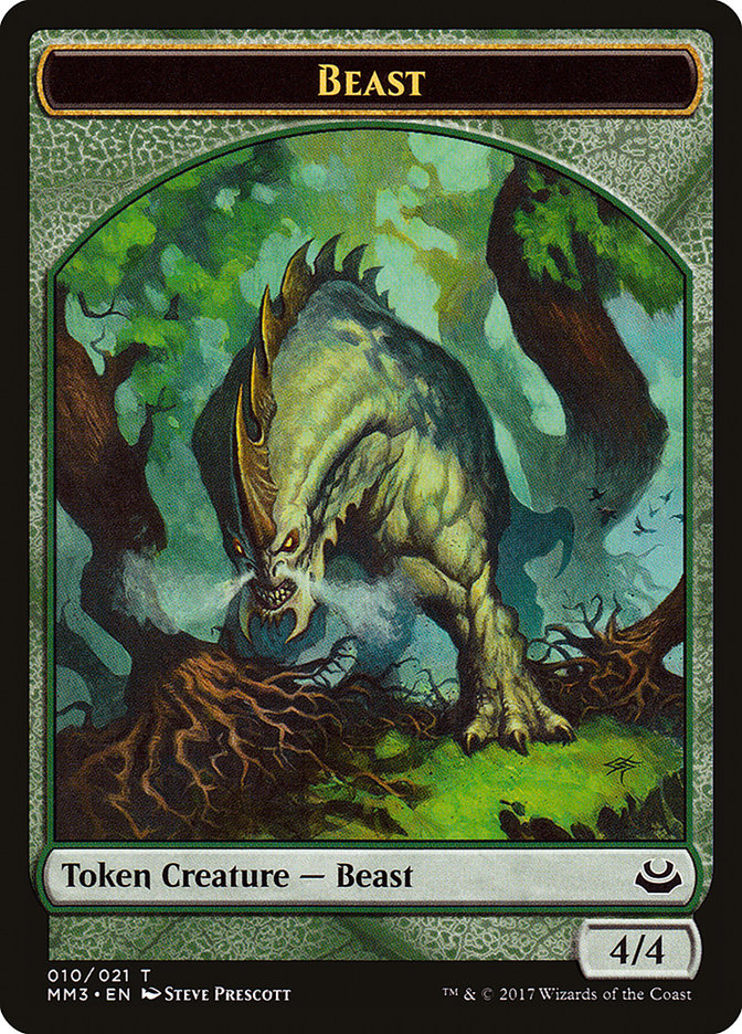 Beast Token (010/021) [Modern Masters 2017 Tokens] | Gear Gaming Fayetteville